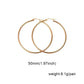 Thin Hoop Earrings [Stainless Steel]