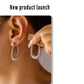 U Shape Lines Layered Earrings [304 Stainless Steel,18K Gold Plated]