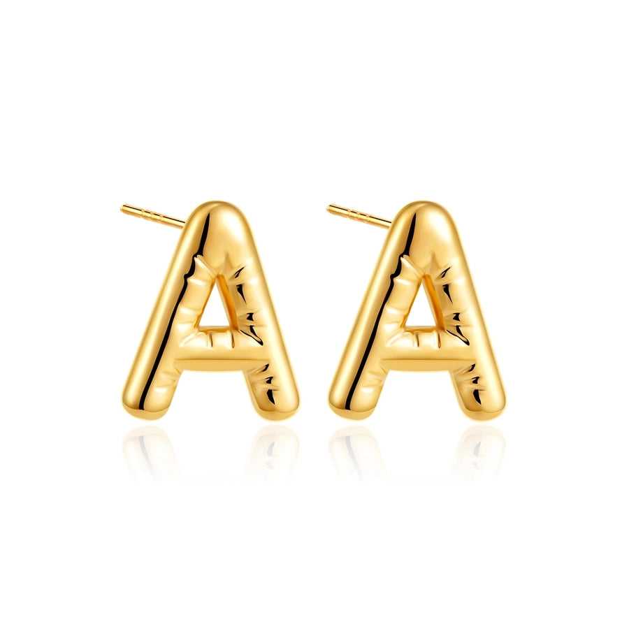 Letter Ear Studs [304 Stainless Steel]