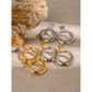 Mix Silver Gold Circle Earrings [304 Stainless Steel]