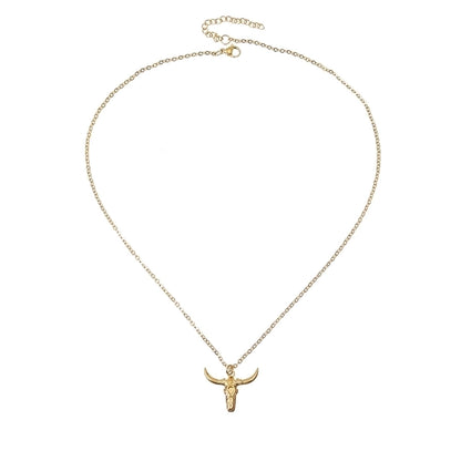 Bull ketting [304 roestvrij staal 18K vergulde goud]