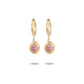 Colorful Zircon Drop Earrings [304 Stainless Steel,18K Gold Plated]