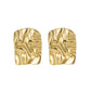 Irregular Frill Earrings [304 Stainless Steel,18K Gold Plated]