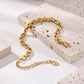 Flat Cable Chain Bracelet [304 Stainless Steel,18K Gold Plated]