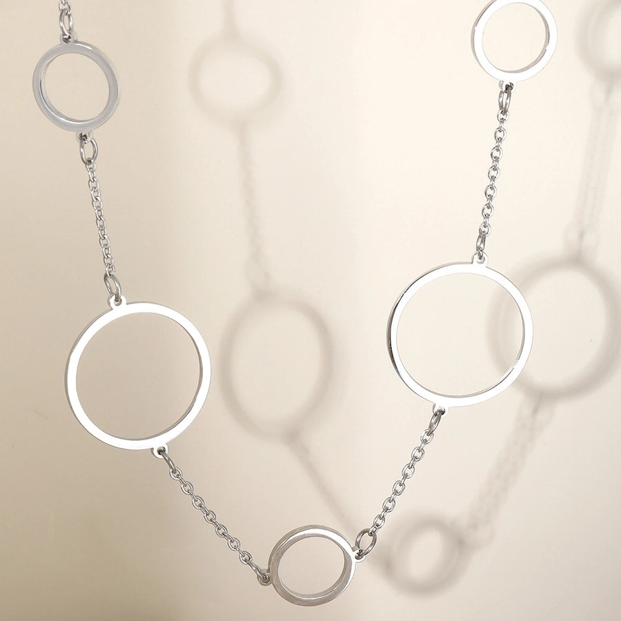 Hollow Circle Necklace [304 Stainless Steel]