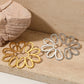 Artistic Flower Hollow Earrings [316 Stainless Steel,16K Gold Plated]