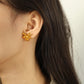 Flower Earrings [304 Stainless Steel,18K Gold Plated]