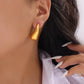 Water Droplets Earrings [304 Stainless Steel,18K Gold Plated]