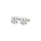 Round Square Rhinestone Stud Earrings [304 Stainless Steel 18K Gold Plated]