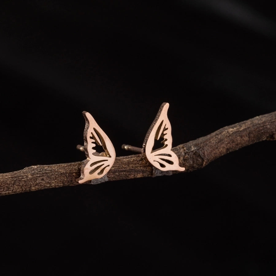 Animal Stud Earrings [304 Stainless Steel,18K Gold Plated]