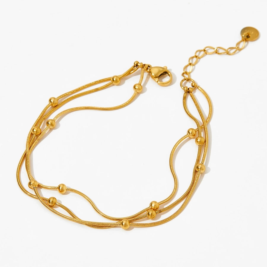 Casual Simple Style Bracelet/Necklace [304 Stainless Steel,16K Gold Plated]