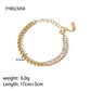 Various Styles Chain Bracelets [201 Stainless Steel,18K Gold Plated]