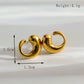 Modern Style Earrings [304 Stainless Steel,18K Gold Plated]