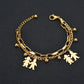 Chain Charms Bracelets [304 Stainless Steel, 18K Gold Plated]