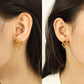 Snake Rhinestones Earrings [304 Stainless Steel,18K Gold Plated]