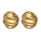 Irregular Round Earrings [304 Stainless Steel,18K Gold Plated]