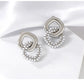 Vintage Style Double Ring Artificial Pearls Earrings [304 Stainless Steel,18K Gold Plated]