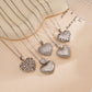 Heart Shape Zircon Pendant Necklace [304 Stainless Steel,Copper]