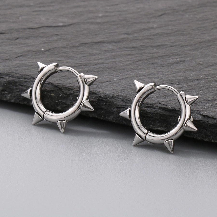 Plain & Punk Earrings [304 Stainless Steel]