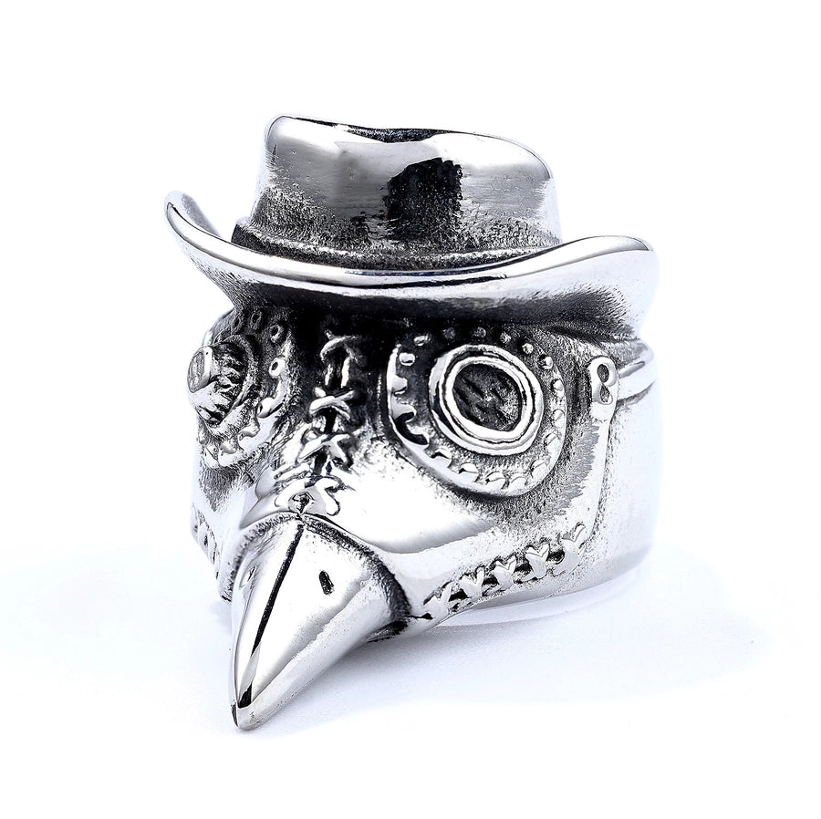 Retro Punk Crow 304 Stainless Steel Men'S Rings