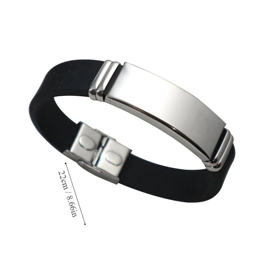 Simple Style Solid Color Bracelet [304 Stainless]