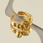 Irregular Open Ring [Stainless Steel 18K Gold Plated]