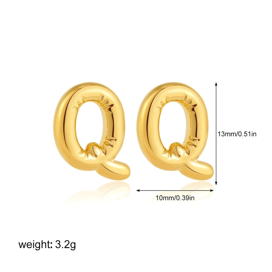 Letter Ear Studs [304 Stainless Steel]