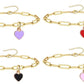 Heart Shape Chain Bracelet/Anklet [Stainless Steel]