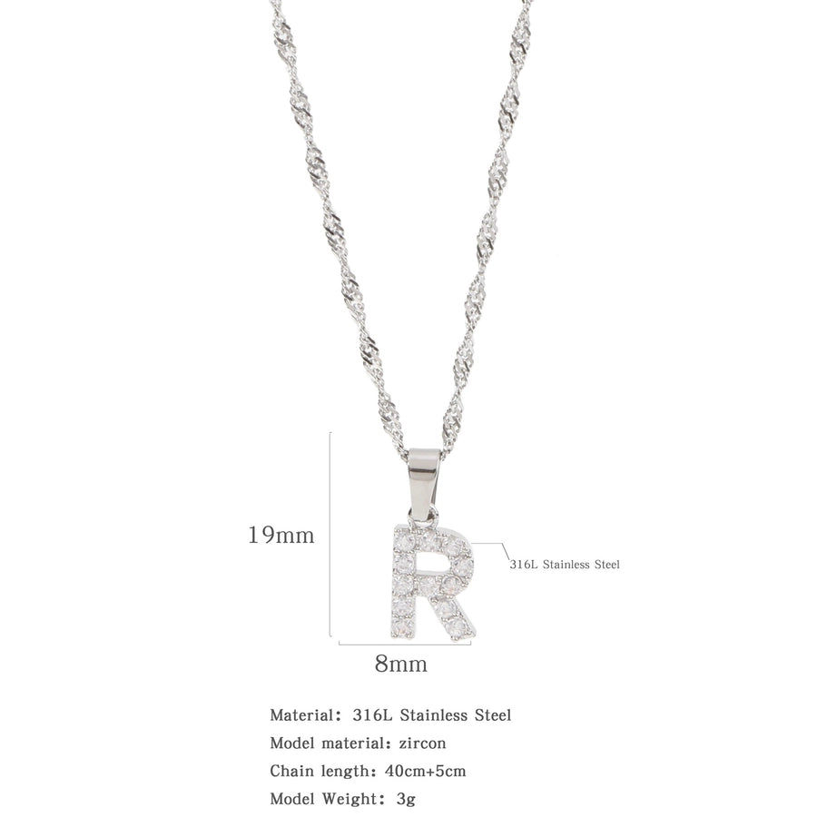 Constellation Zircon Pendant Necklace [304 Stainless Steel ]