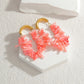 Coral Drop Earrings [304 Stainless Steel,18K Gold Plated]