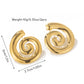 Spiral Stripe Earrings [304 Stainless Steel]