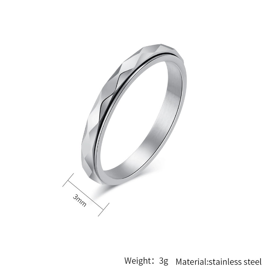 Thin Band Ring [304 Stainless Steel 18K Gold Plated]