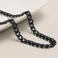 Black Cuban Link Chain Necklace [304 Stainless Steel]