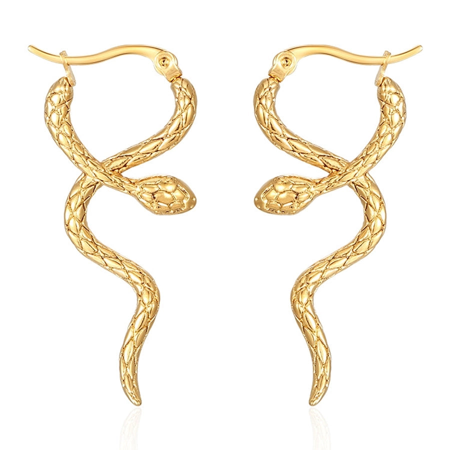 Snake Earrings [Stainless Steel]