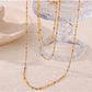 Colorful Seed Bead Bracelet/Anklet/Necklace [304 Stainless Steel,18K Gold Plated]