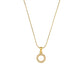 Letter Pearl Necklace [304 Stainless Steel,18K Gold Plated]