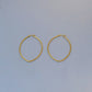 Thin Hoop Earrings [304 Stainless Steel,18K Gold Plated]