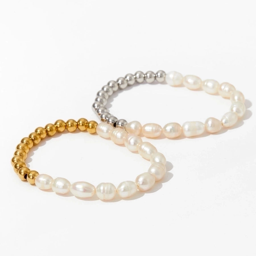 Heart Shape Zircon Bracelet [304 Stainless Steel,16K Gold Plated]