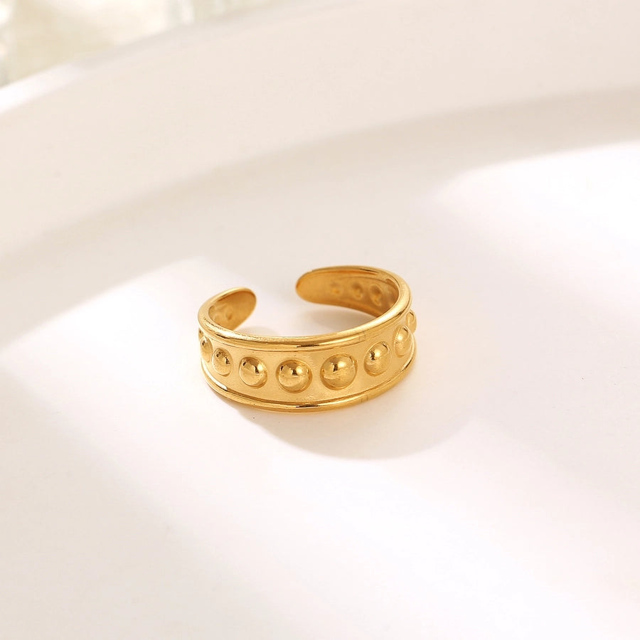 Mix -Designs Ringe [304 Edelstahl 18K Gold plattiert]