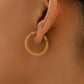 C Shape Twist Earrings [201 Stainless Steel]