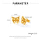 Small Bow Butterfly Earrings [304 Stainless Steel]