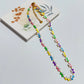 Rainbow Butterfly Bracelet/Necklace [304 Stainless Steel,18K Gold Plated]