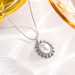 Round Artificial Pearls Necklace/Earrings [304 Stainless Steel, 18K Gold Plated]