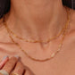 Paperclip Chain Necklace [304 Stainless Steel, 18K Gold Plated]