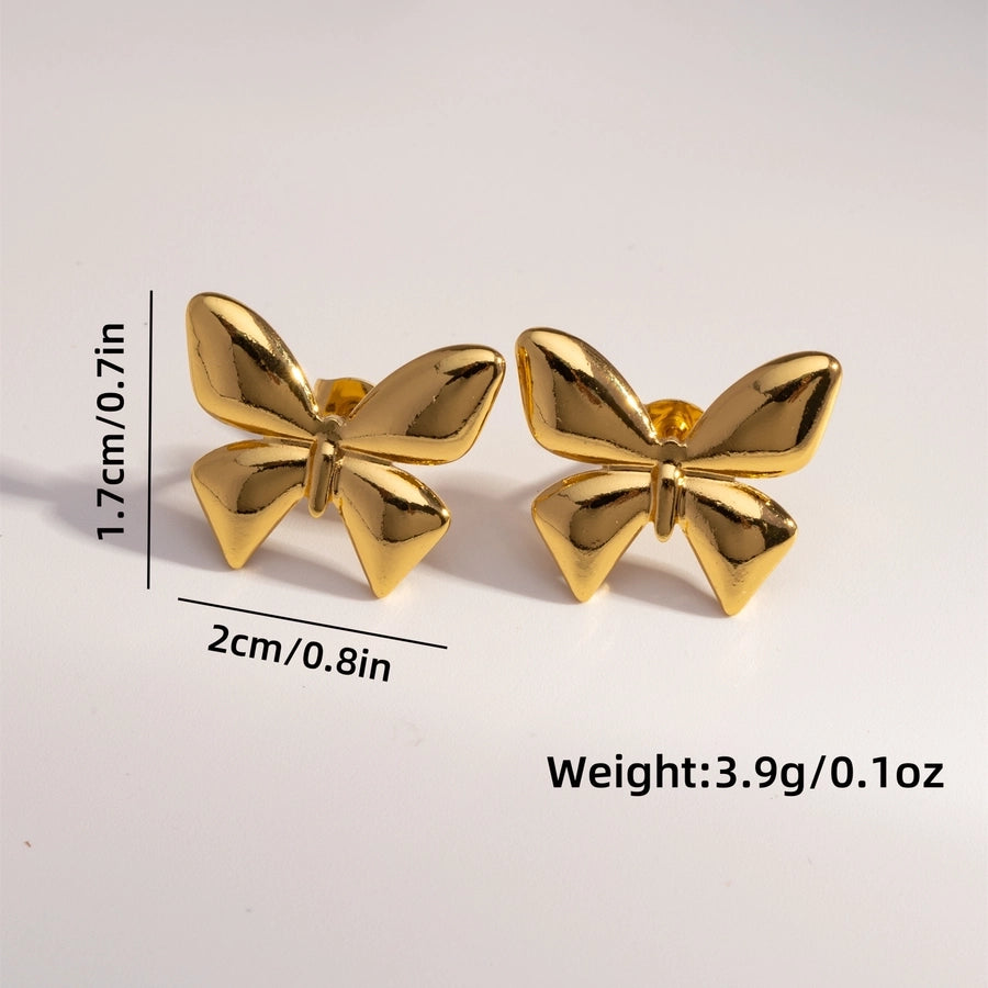 Mix Designs Earrings [304 Stainless Steel,18K Gold Plated]