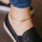 Snake Bone Chain Anklet [Stainless Steel]