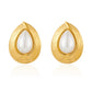 Baroque Style Water Droplets IEarrings [304 Stainless Steel,18K Gold Plated]