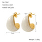 Tropical Water Droplets Resin Earrings [304 Stainless Steel, 18K Gold Plated]