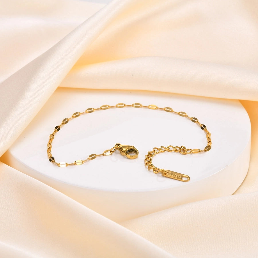 Chain Bracelets [201 Stainless Steel, 18K Gold Plated]