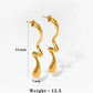 Irregular Drop Earrings [304 Stainless Steel,16K Gold Plated]